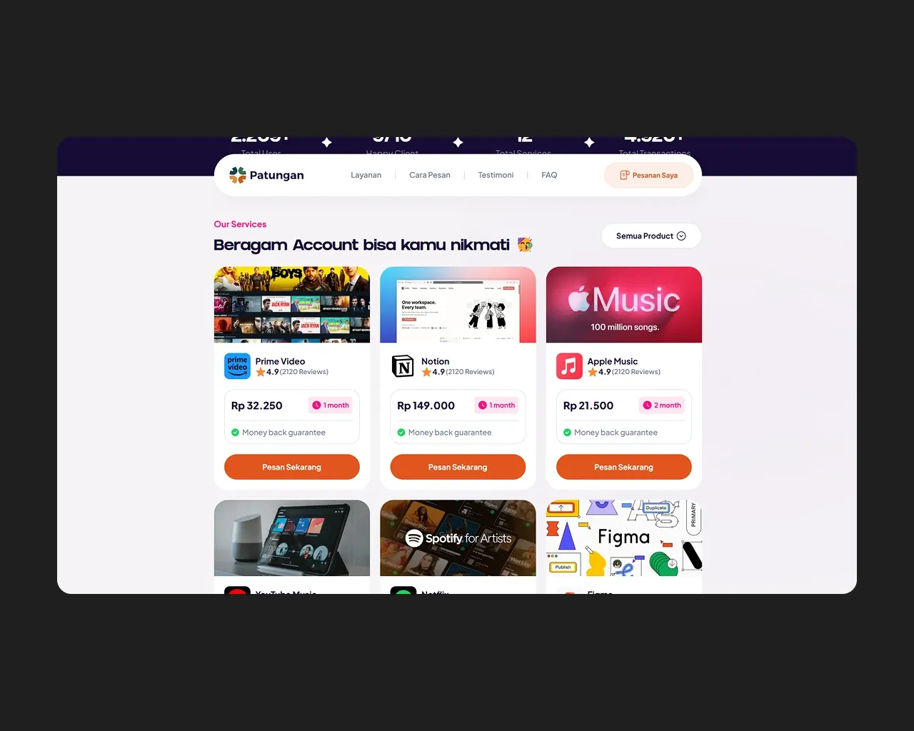 Screenshot of Group Fund Platform project