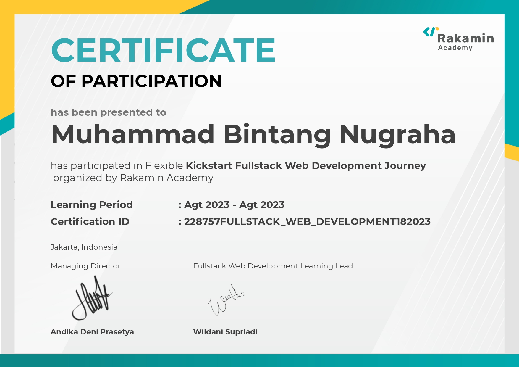 Certificate Completed